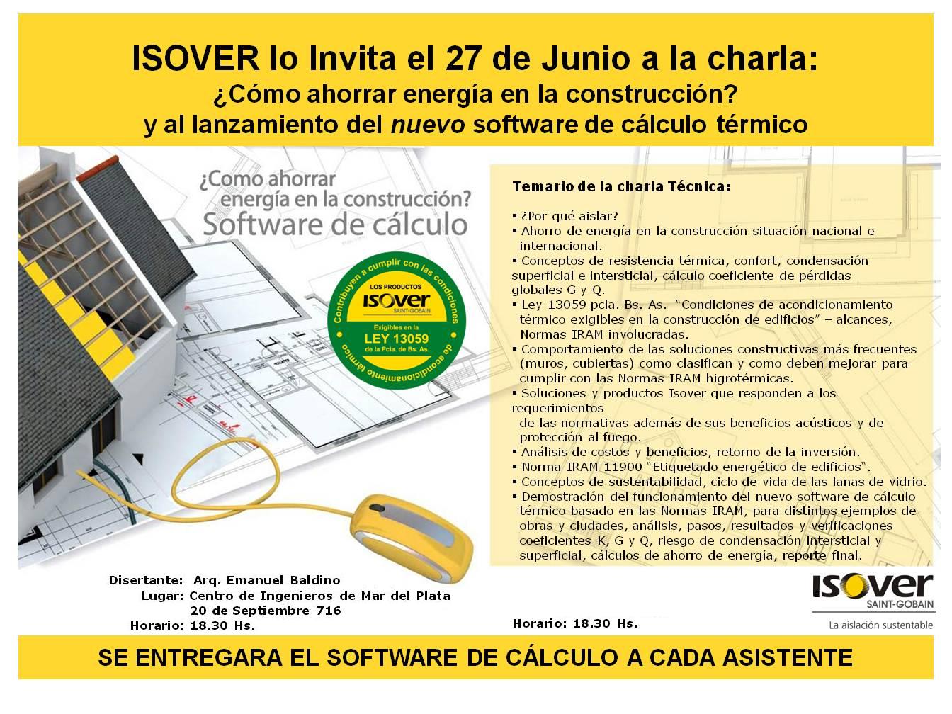 Invitacion charla acondicionamiento termico