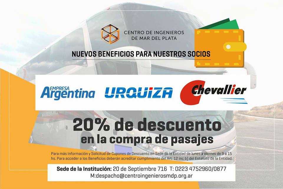 DESCUENTO EN LA COMPRA DE PASAJES