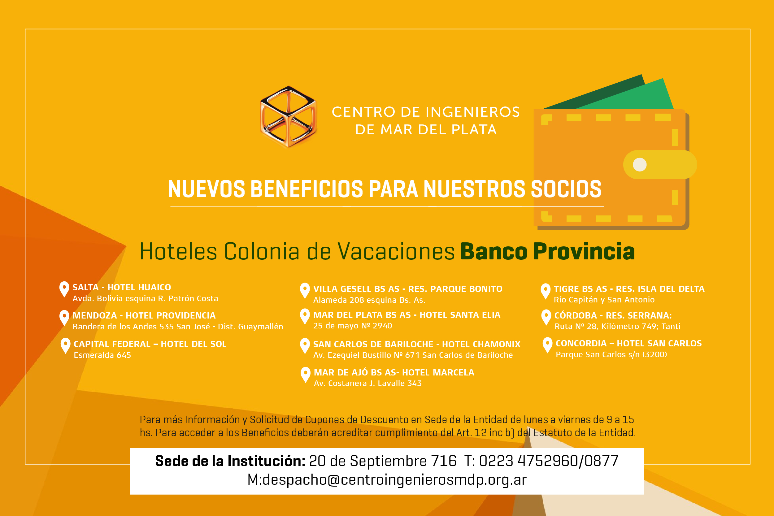 DESCUENTO HOTELES BANCO PROVINCIA