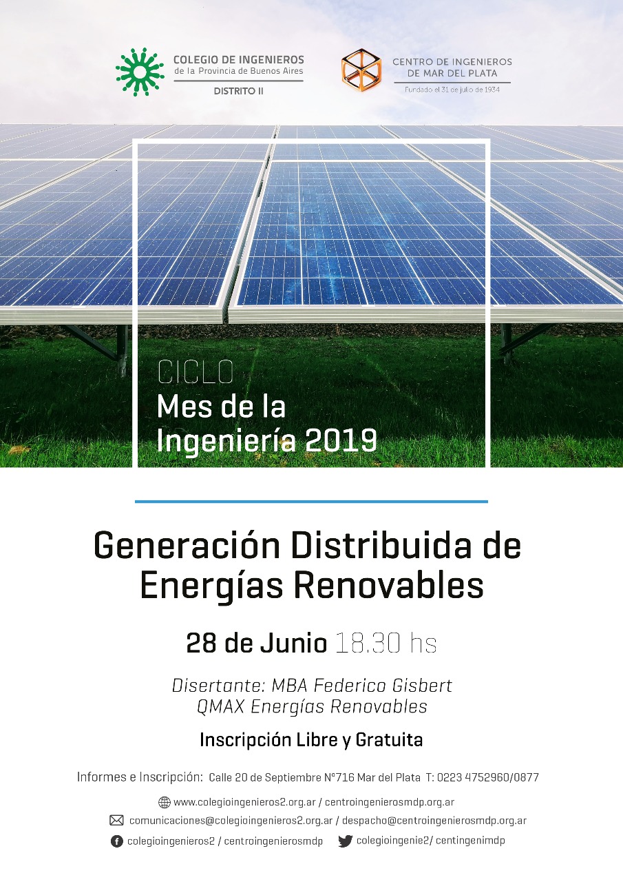 2019 06 28 Generación Distribuida de Energías Renovables