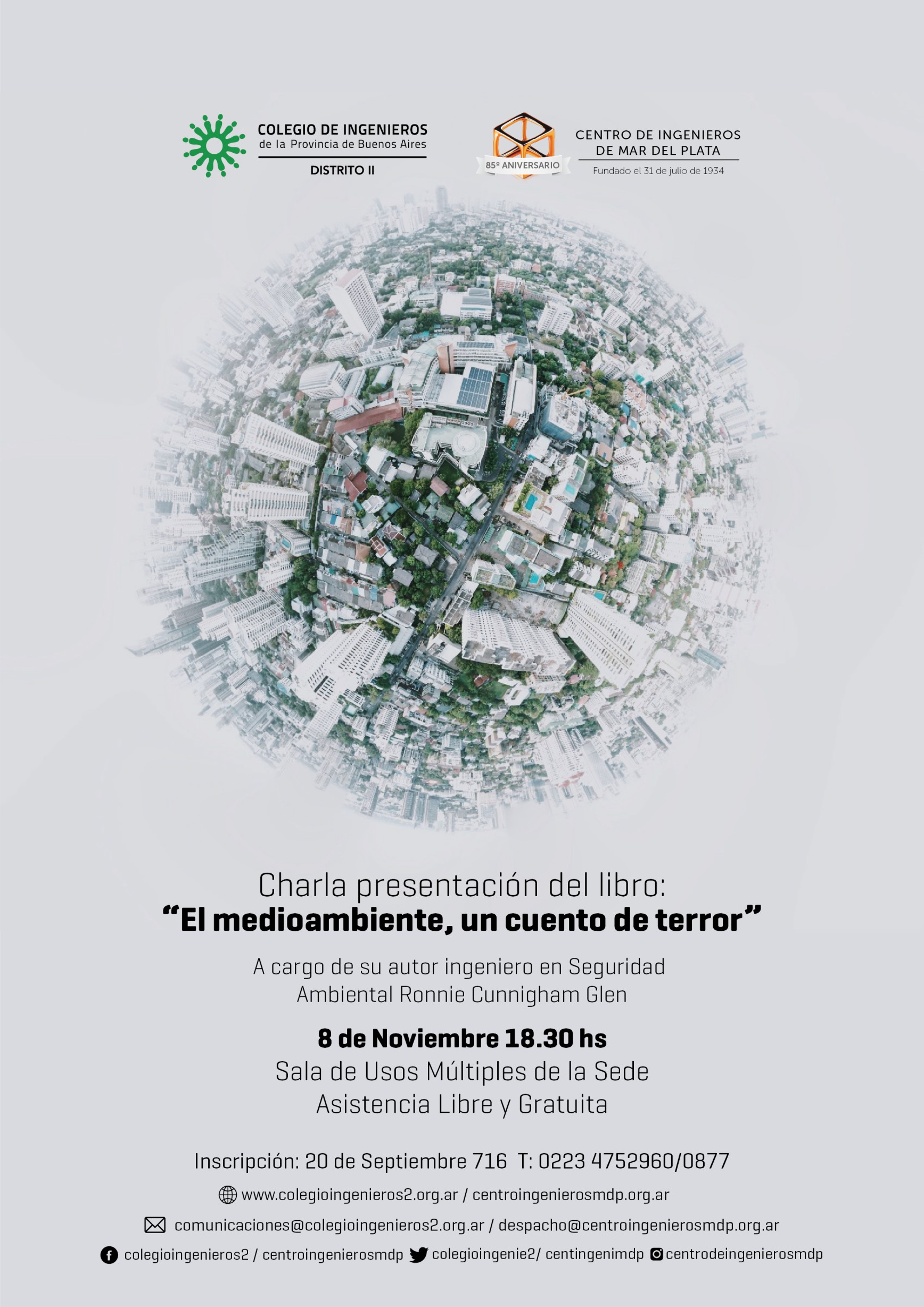 Presentacion libro El medio ambiente un cuento de terror BC